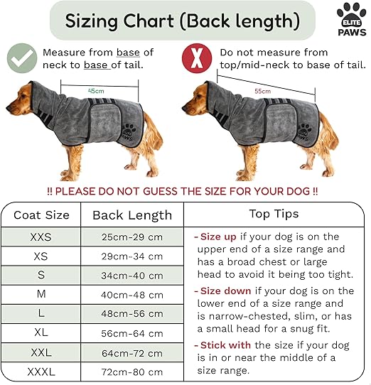 Luxury Dog Drying Coat